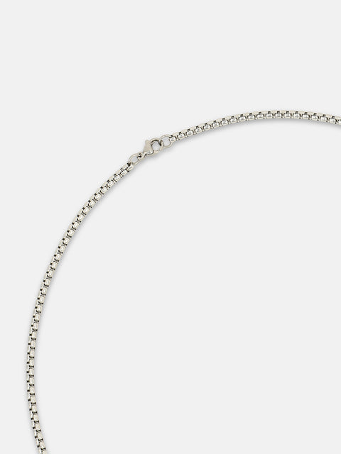 The Hálos Pendant Necklace - Metallic Silver
