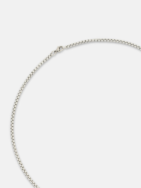 The Torque Pendant Necklace - Metallic Silver