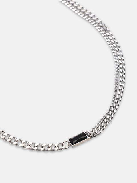 The Daily Pendant Necklace - Metallic Silver