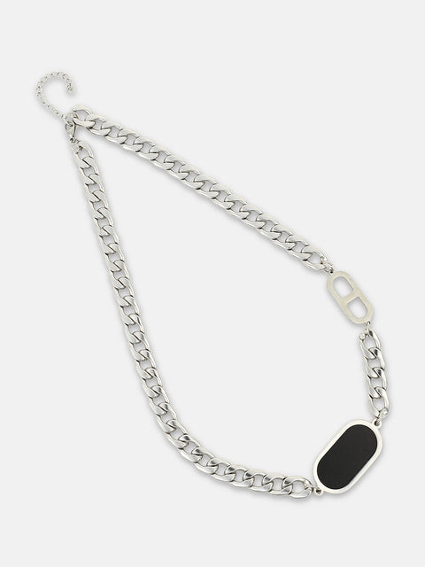 The Intera Chain Necklace - Metallic Silver