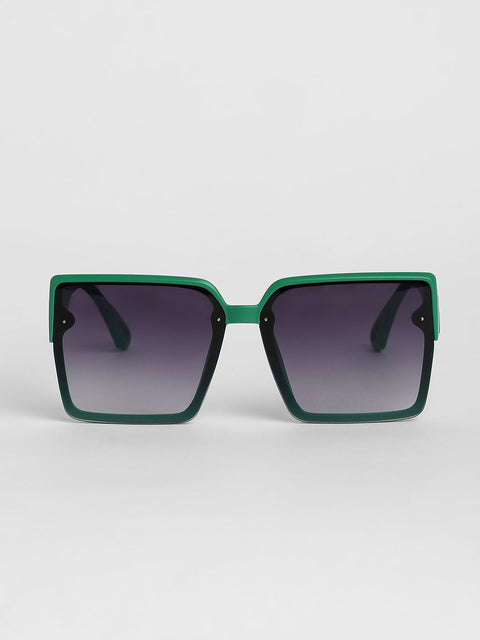 Men's Full Rim Oversized Sunglases - Green