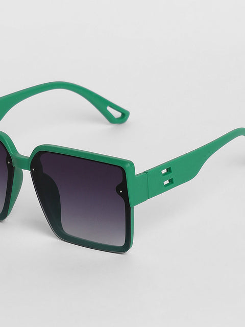 Men's Full Rim Oversized Sunglases - Green