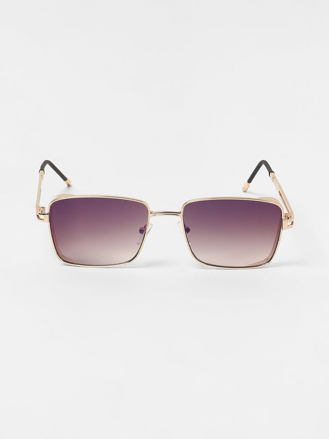 Men's The Gradiant Rectangular Sunglasses - Violet Purple