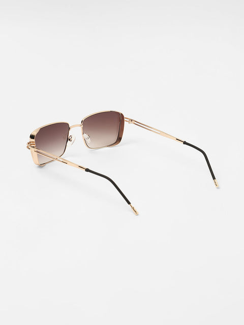 Men's The Gradiant Rectangular Sunglasses - Violet Purple