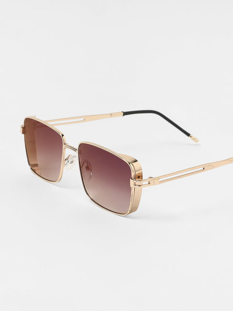Men's The Gradiant Rectangular Sunglasses - Violet Purple