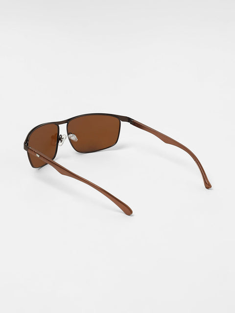 Men's The Sporty Rectangular Sunglasses - Chocolate Brown