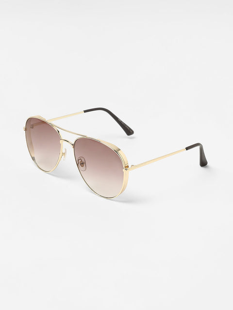 Men's The Rugged Aviator Sunglasses - Champayne Gold