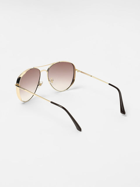 Men's The Rugged Aviator Sunglasses - Champayne Gold