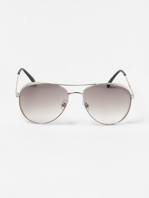 Men's The Rugged Aviator Sunglasses - Metallic Silver