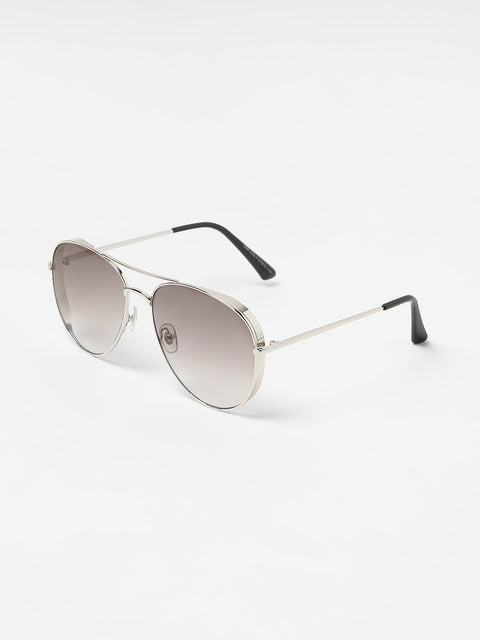 Men's The Rugged Aviator Sunglasses - Metallic Silver