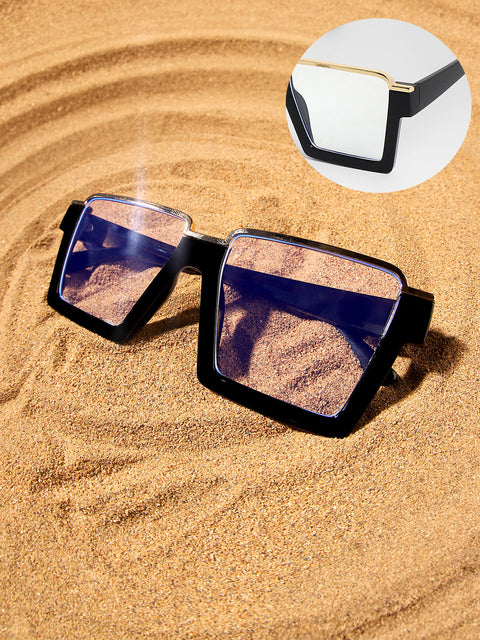 Men's The Block Wayfarer Sunglasses - Onyx Black