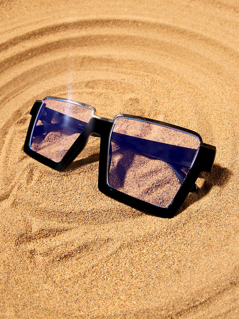 Men's The Block Wayfarer Sunglasses - Onyx Black