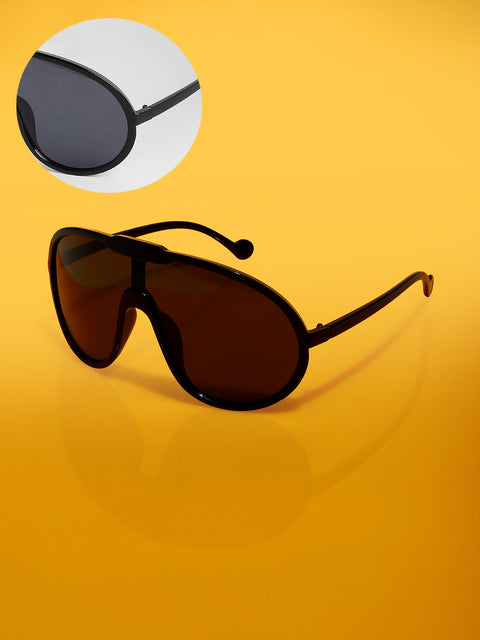 Men's The Curve Shield Sunglasses - Onyx Black