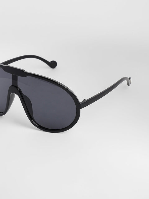 Men's The Curve Shield Sunglasses - Onyx Black
