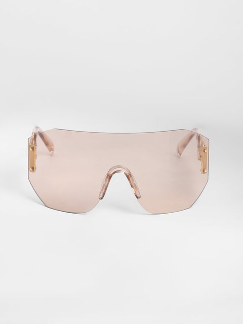 Men's The Coin Shield Sunglasses - Ash Brown