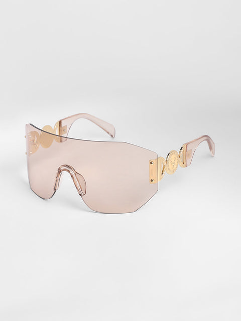 Men's The Coin Shield Sunglasses - Ash Brown