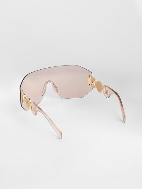 Men's The Coin Shield Sunglasses - Ash Brown
