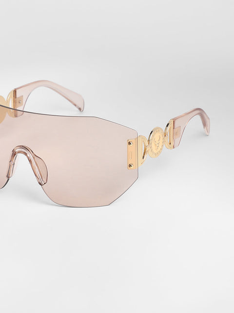 Men's The Coin Shield Sunglasses - Ash Brown