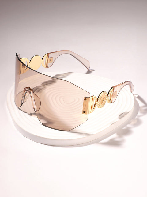 Men's The Coin Shield Sunglasses - Ash Brown