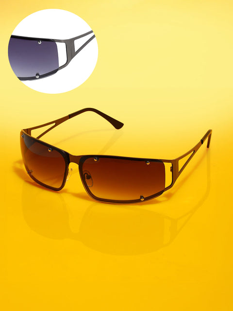 Men's The Hollow Wrap Sunglasses - Space Grey