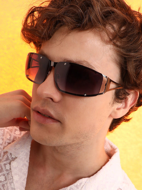 Men's The Hollow Wrap Sunglasses - Space Grey