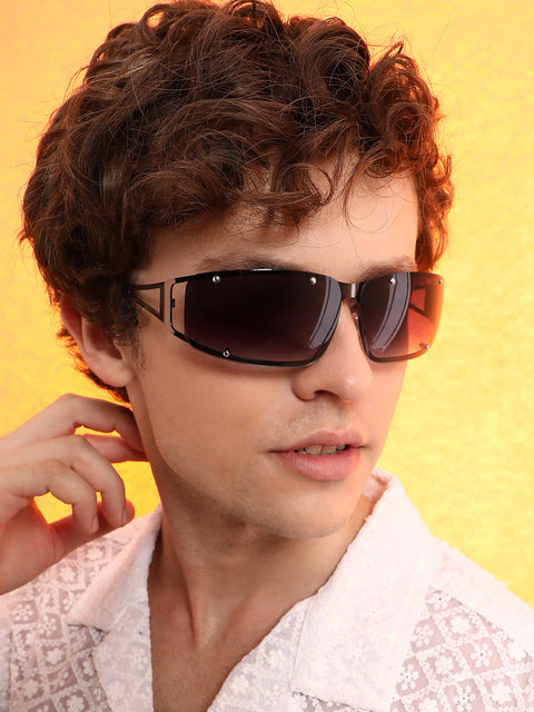 Men's The Hollow Wrap Sunglasses - Space Grey