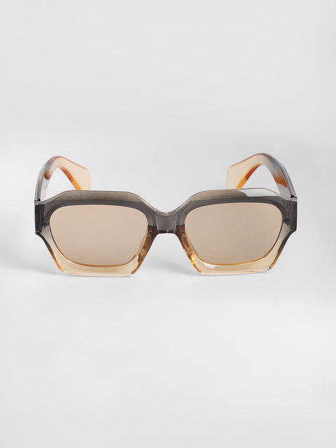 Men's The Ombre Rectangular Sunglasses - Charcoal Grey