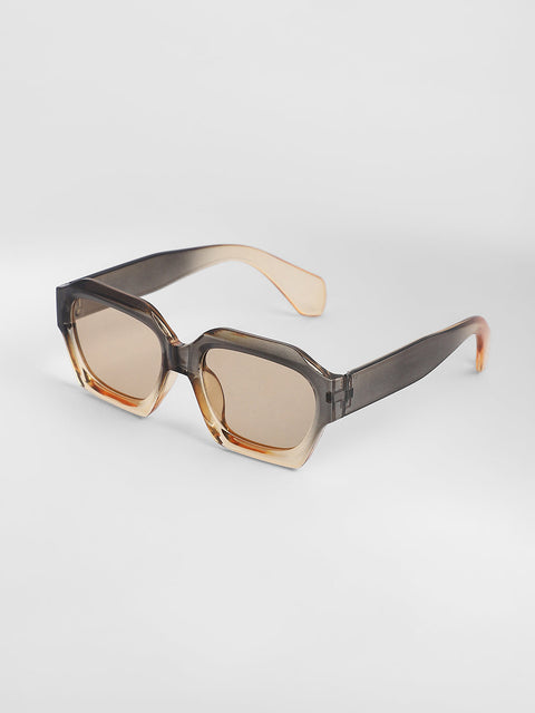 Men's The Ombre Rectangular Sunglasses - Charcoal Grey