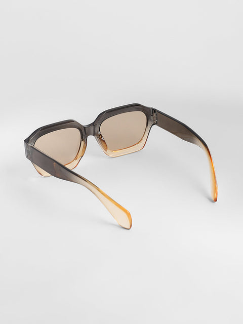 Men's The Ombre Rectangular Sunglasses - Charcoal Grey
