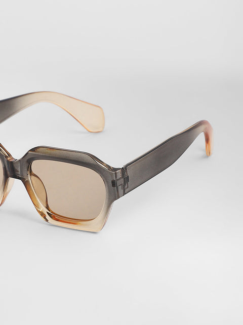 Men's The Ombre Rectangular Sunglasses - Charcoal Grey