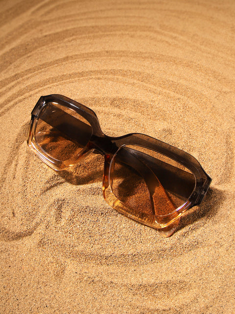 Men's The Ombre Rectangular Sunglasses - Charcoal Grey