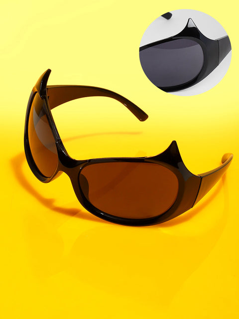 Men's The Bat Wrap Sunglasses - Onyx Black