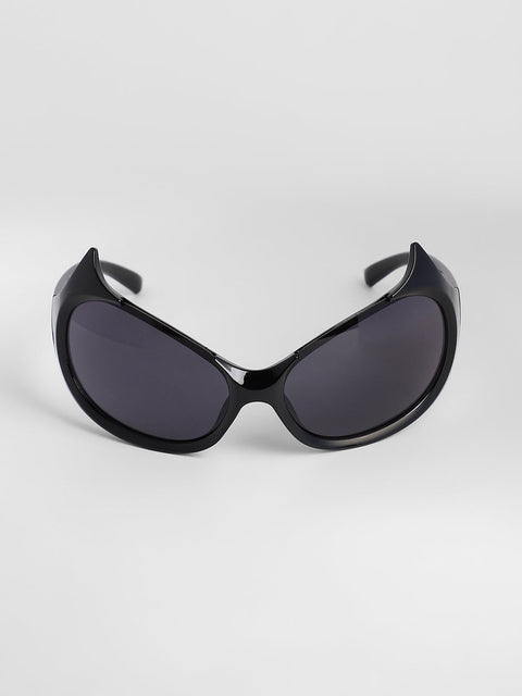 Men's The Bat Wrap Sunglasses - Onyx Black