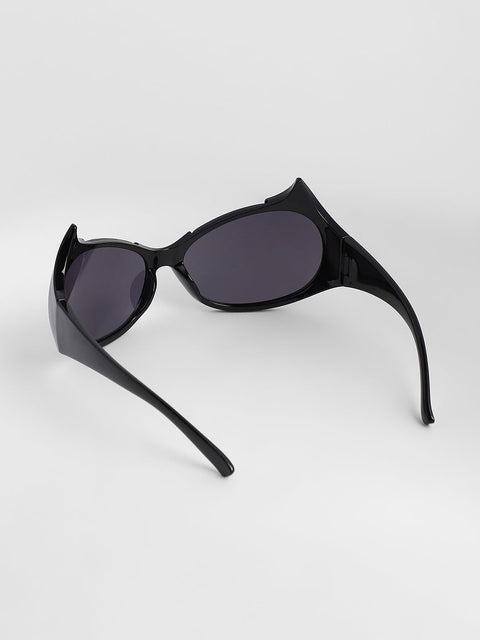 Men's The Bat Wrap Sunglasses - Onyx Black