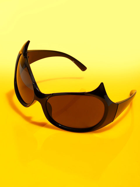 Men's The Bat Wrap Sunglasses - Onyx Black