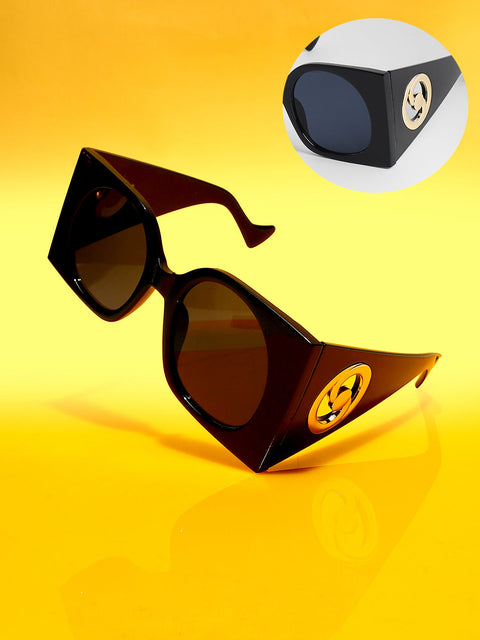 Men's The Airport Oversized Sunglasses - Onyx Black