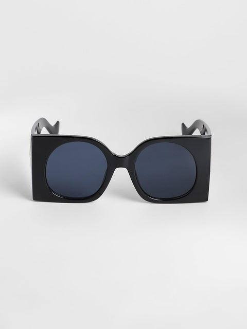 Men's The Airport Oversized Sunglasses - Onyx Black