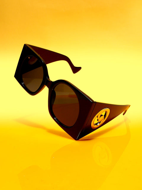 Men's The Airport Oversized Sunglasses - Onyx Black