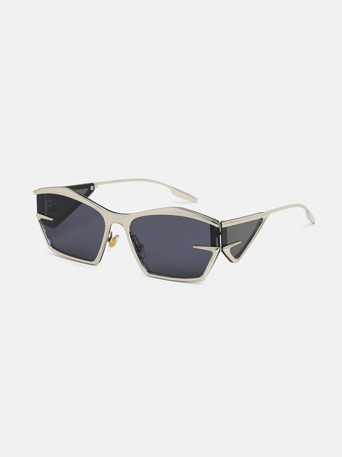 The Cyberlux Shield Sunglasses - Metallic Silver