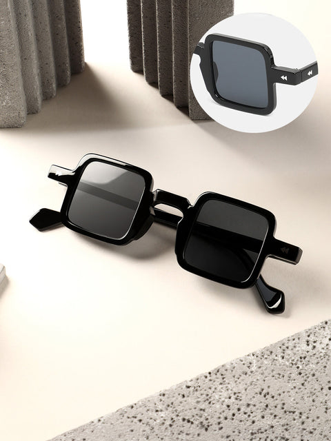 The Circuscore Square Sunglasses - Onyx Black