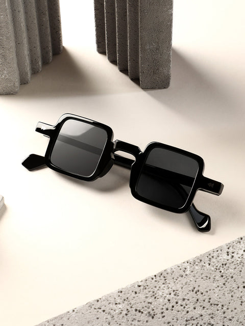 The Circuscore Square Sunglasses - Onyx Black