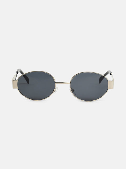 The Studio Oval Sunglass - Champayne Gold
