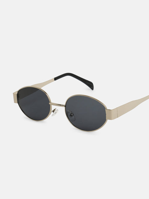 The Studio Oval Sunglass - Champayne Gold