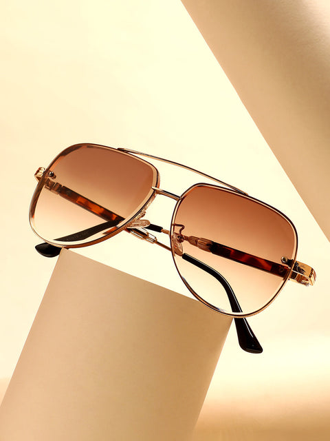 The Soprano Aviator Sunglasses - California Gold