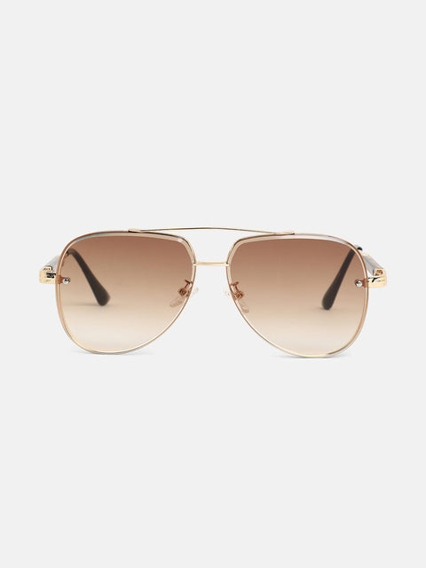 The Soprano Aviator Sunglasses - California Gold