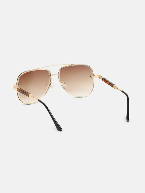 The Soprano Aviator Sunglasses - California Gold