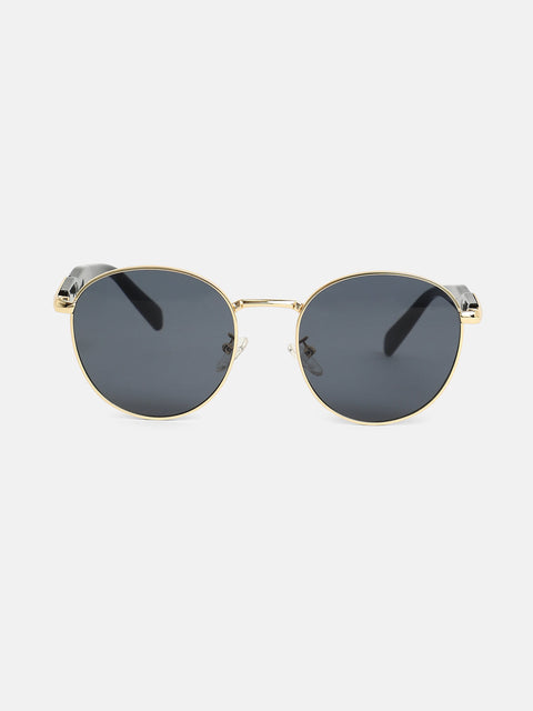 The Spear Round Sunglass - California Gold