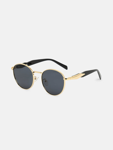 The Spear Round Sunglass - California Gold