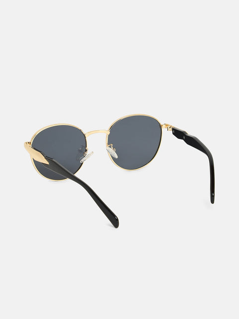 The Spear Round Sunglass - California Gold