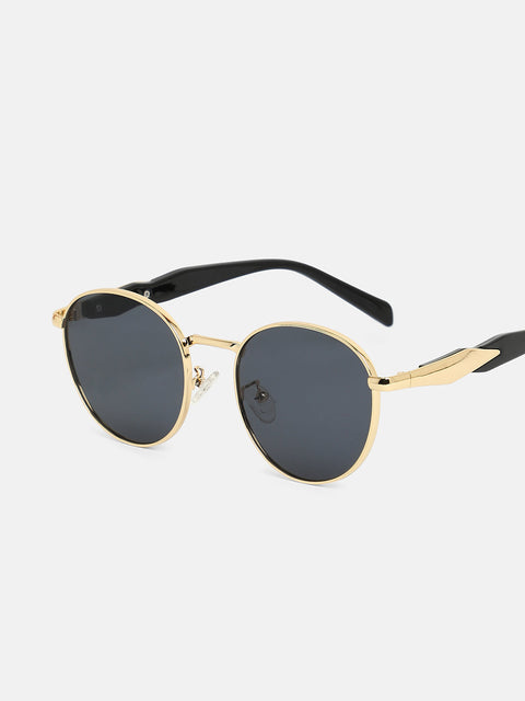 The Spear Round Sunglass - California Gold